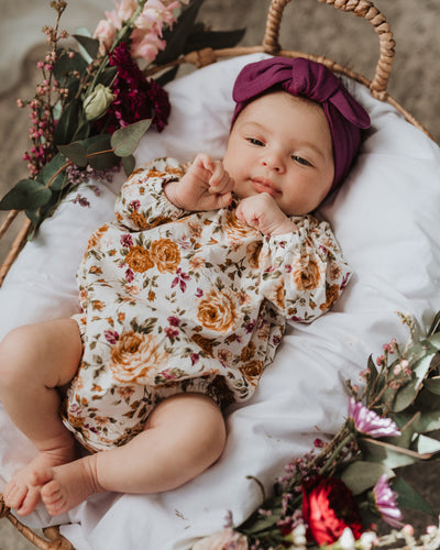 Snuggle Hunny Kids - Topknot Headband - Mulberry