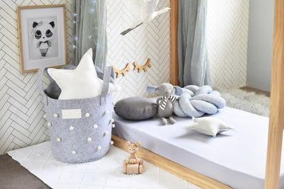 Snuggle Hunny Kids - Fitted Cot Sheet - Stone