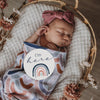 Snuggle Hunny Kids - Milestone Cards - Rainbow Baby & Sage Reversible