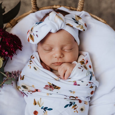 Snuggle Hunny Kids - Topknot Headband - Boho Posy