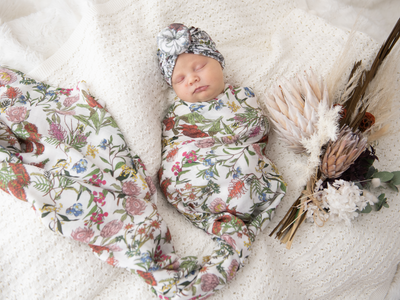 Kute Cuddles - Organic Bamboo Muslin Swaddle - Keira