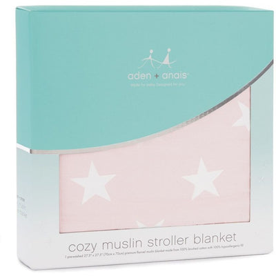 Aden and Anais - Flannel Muslin Stroller Blanket - Grace - Baby Blankets - Aden and Anais - Afterpay - Zippay Carry Them Close