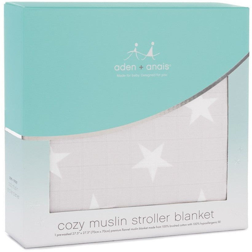 Aden and Anais - Flannel Muslin Stroller Blanket - Fate - swaddle - Aden and Anais - Afterpay - Zippay Carry Them Close