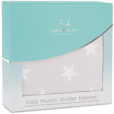 Aden and Anais - Flannel Muslin Stroller Blanket - Fate - swaddle - Aden and Anais - Afterpay - Zippay Carry Them Close