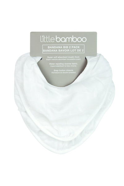 Little Bamboo - Bamboo Muslin Bibs (2pk) - Natural