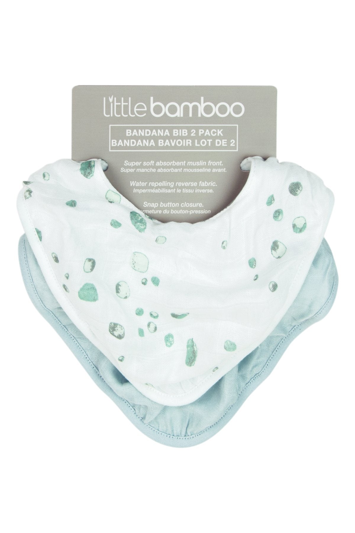 Little Bamboo - Bamboo Muslin Bibs (2pk) - Whisper