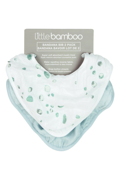 Little Bamboo - Bamboo Muslin Bibs (2pk) - Whisper