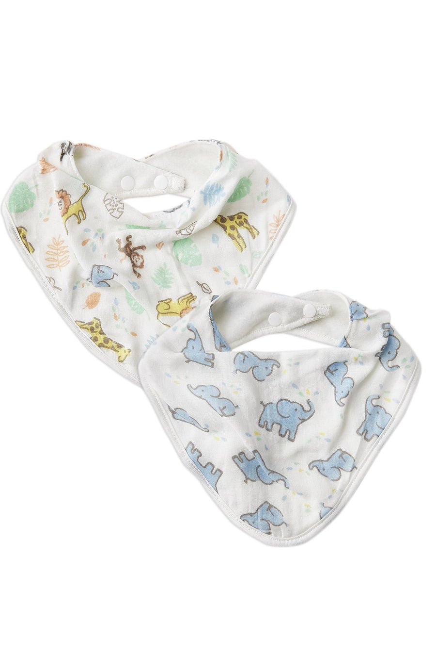 The Little Linen Company - Bibs (2pk) - Jungle Mates