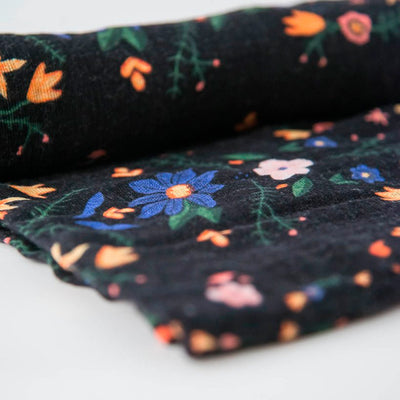 Little Unicorn - Cotton Muslin Baby Swaddle - Floral Stitch