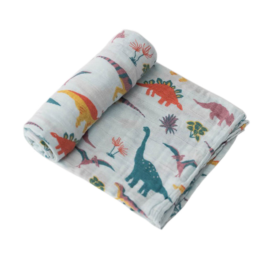 Little Unicorn - Cotton Muslin Baby Swaddle - Embroidosaur