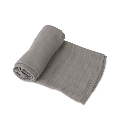 Little Unicorn - Cotton Muslin Baby Swaddle - Nickel