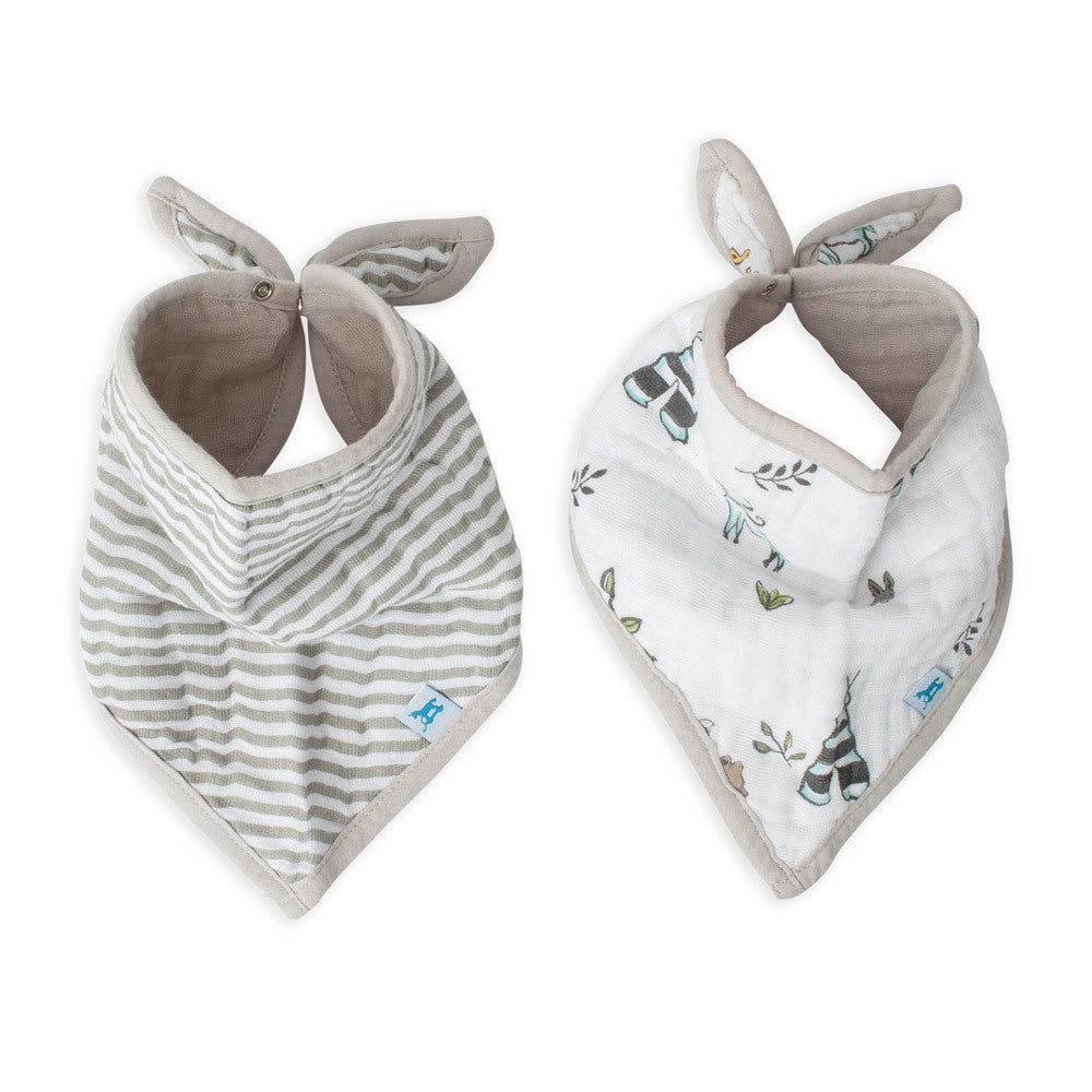Little Unicorn - Bandana Bibs (2pk) - Forest Friends