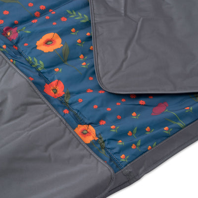 Little Unicorn - Outdoor Blanket - Midnight Poppy