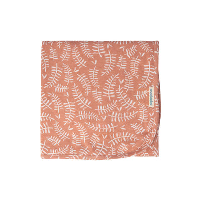 Woolbabe Merino Wool Baby Swaddle - Ember Leaves