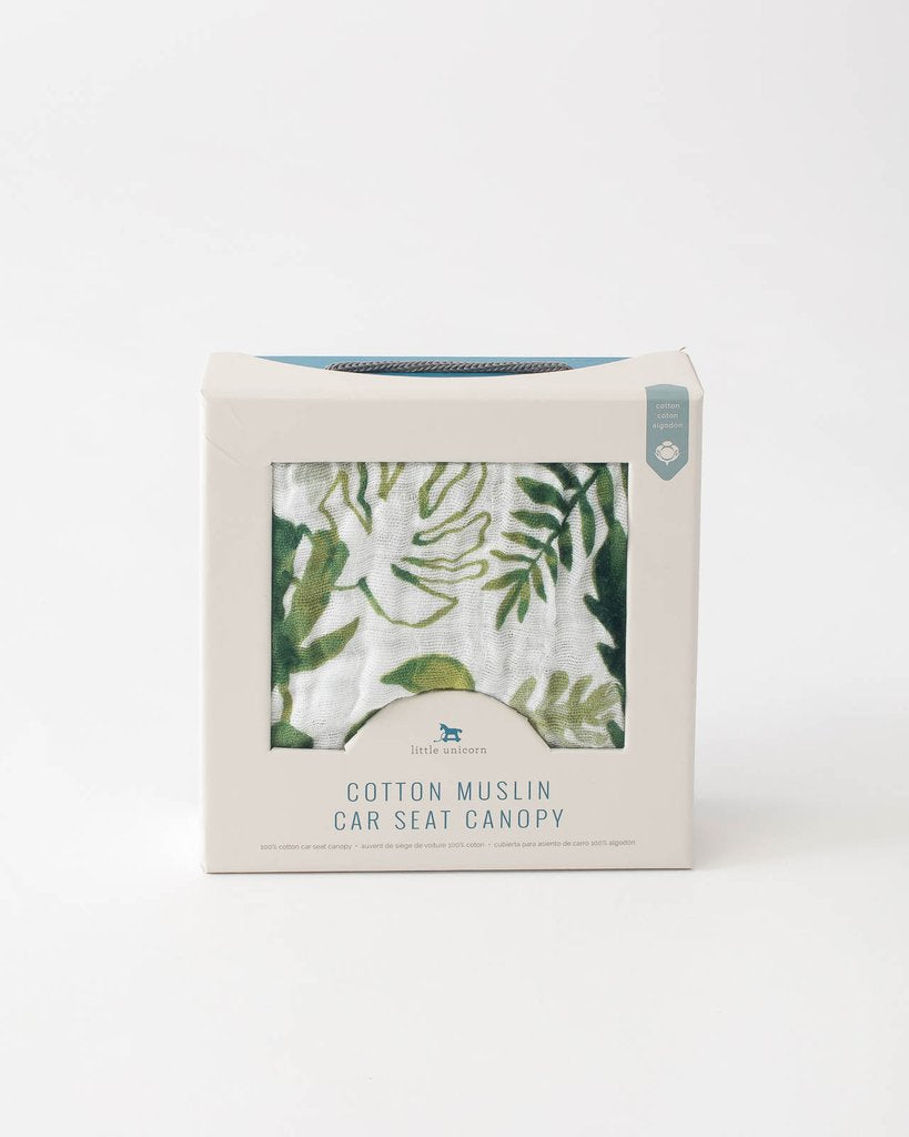 Little Unicorn - Car Seat Canopy - Tropical Leaf