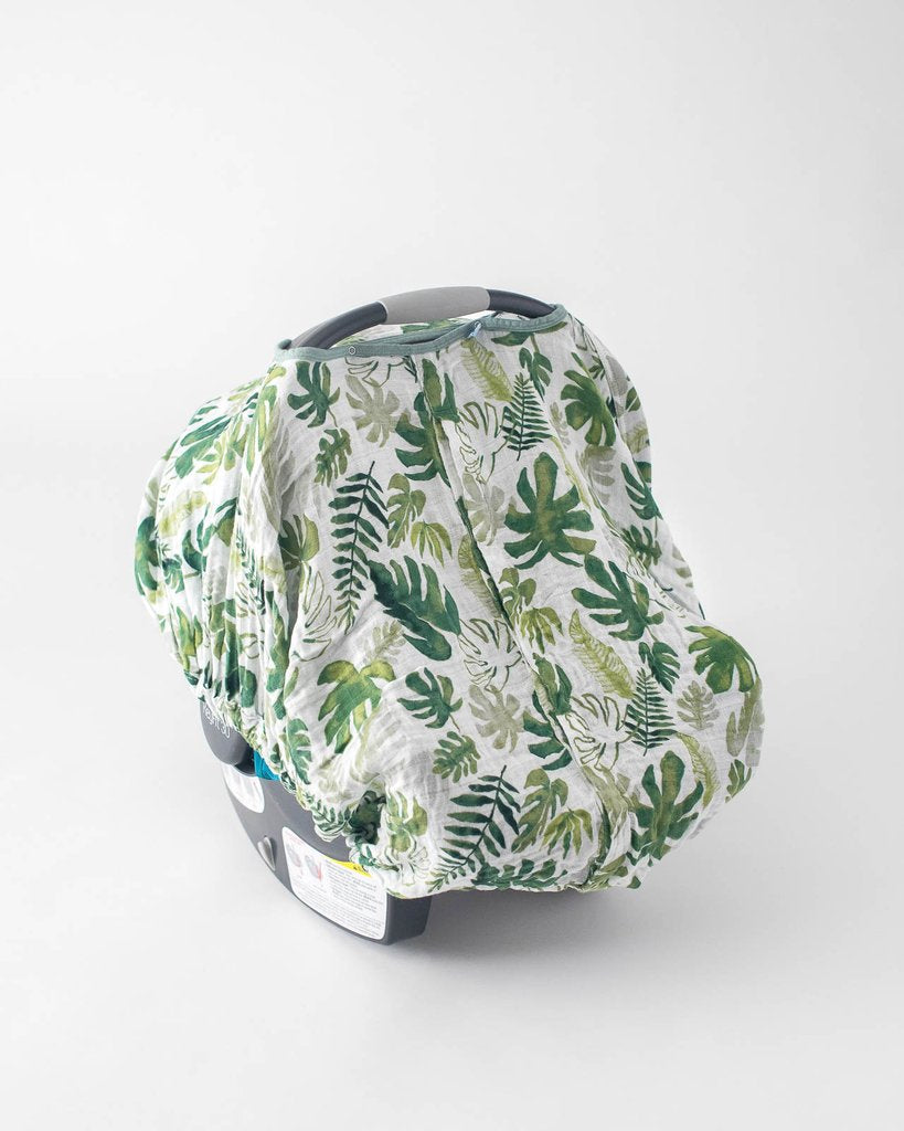 Little Unicorn - Car Seat Canopy - Tropical Leaf