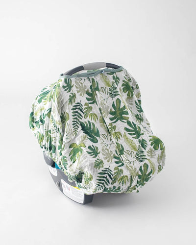 Little Unicorn - Car Seat Canopy - Tropical Leaf
