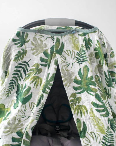 Little Unicorn - Car Seat Canopy - Tropical Leaf