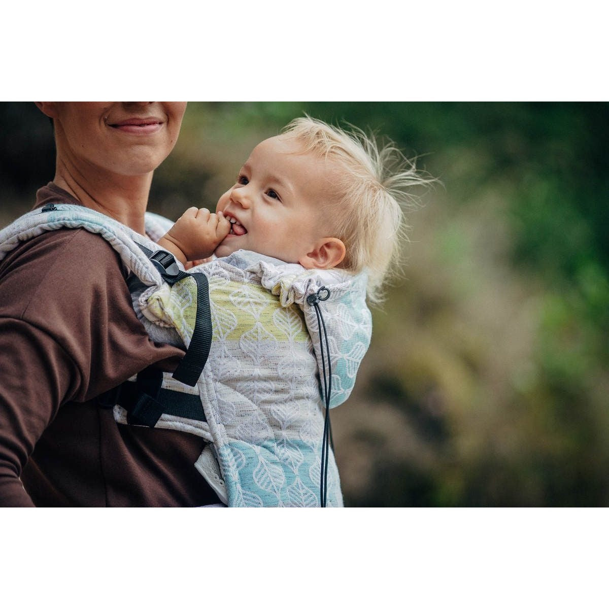 Lenny Lamb Ergonomic Carrier (BABY) - Daisy Petals (Silk, Wool, Cashmere, Cotton) (Second Generation), , Baby Carrier, Lenny Lamb, Carry Them Close - 3