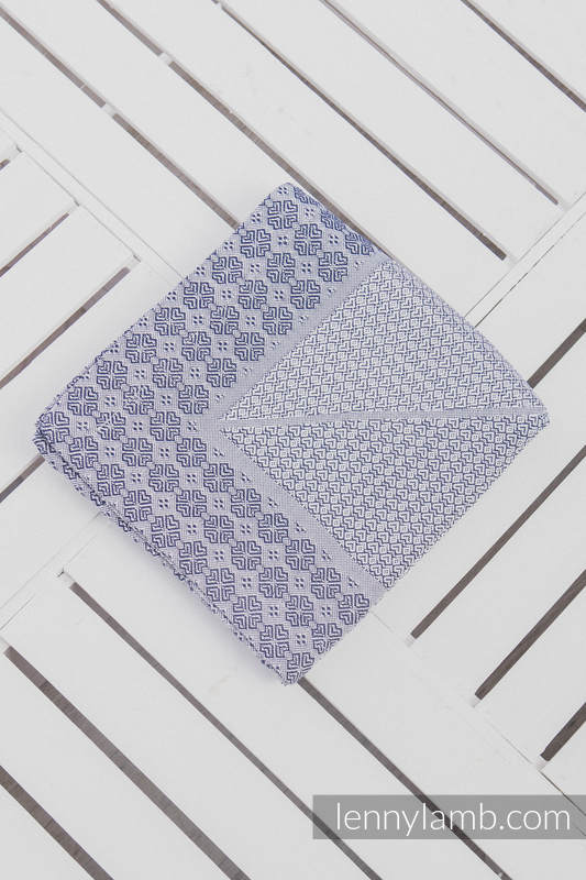 Lenny Lamb - Woven Cotton Blanket - Navy Blue