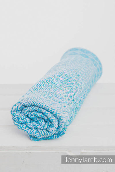 Lenny Lamb - Woven Cotton Blanket - Turquoise