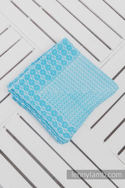 Lenny Lamb - Woven Cotton Blanket - Turquoise