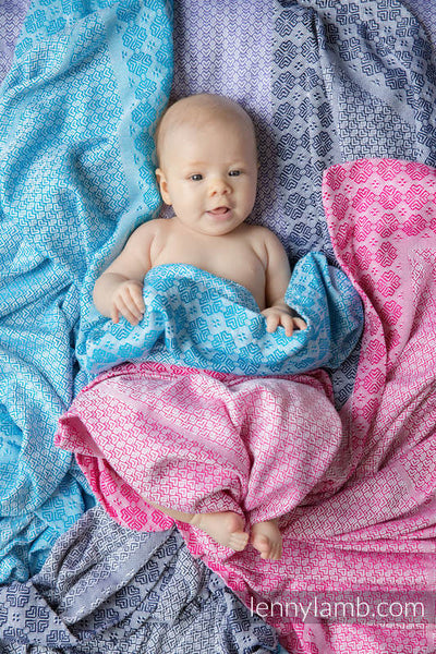 Lenny Lamb - Woven Cotton Blanket - Pink