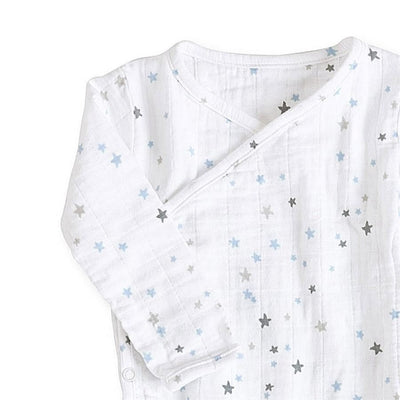 Long Sleeve kimono one-piece Sleepsuit - Night Sky - Clothing - Aden and Anais - Afterpay - Zippay Carry Them Close