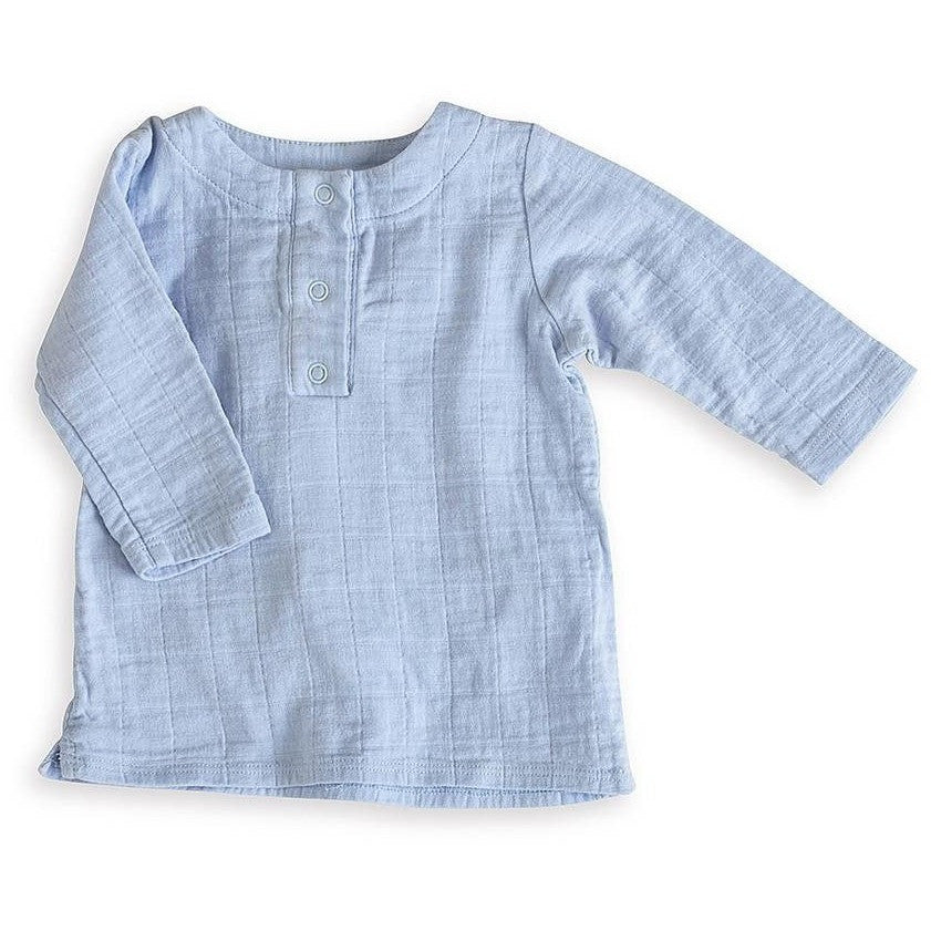 Long Sleeve Tunic Top - Night Sky Blue - Clothing - Aden and Anais - Afterpay - Zippay Carry Them Close