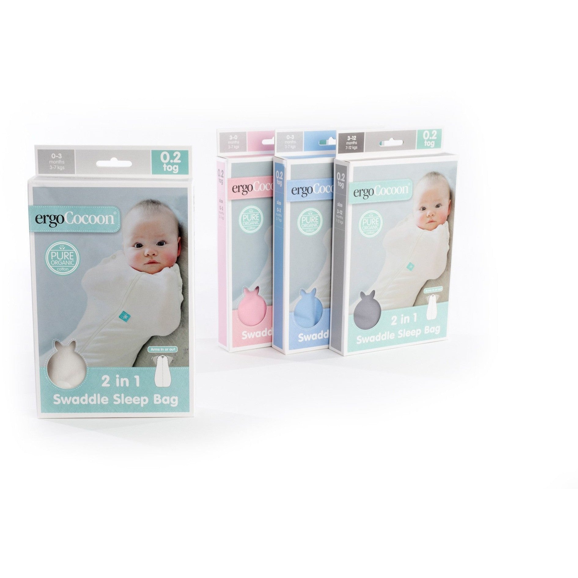 ErgoPouch - ErgoCocoon Summer Swaddle & Sleeping Bag (0.2TOG) - Rhubarb, , Swaddle, ErgoCocoon, Carry Them Close  - 3