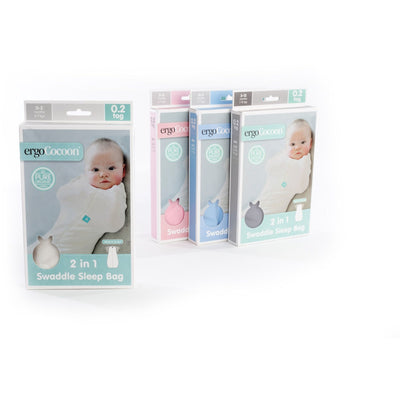 ErgoPouch - ErgoCocoon Summer Swaddle & Sleeping Bag (0.2TOG) - Rhubarb, , Swaddle, ErgoCocoon, Carry Them Close  - 3