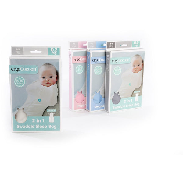 ErgoPouch Ergo Cocoon Summer Swaddle Sleeping Bag 0.2TOG Rhubarb