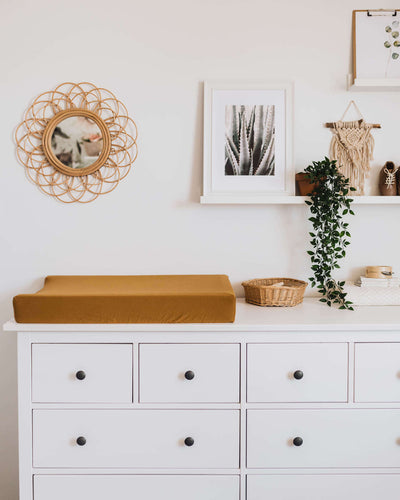 Snuggle Hunny Kids - Bassinet Fitted Sheet / Change Pad Cover - Bronze