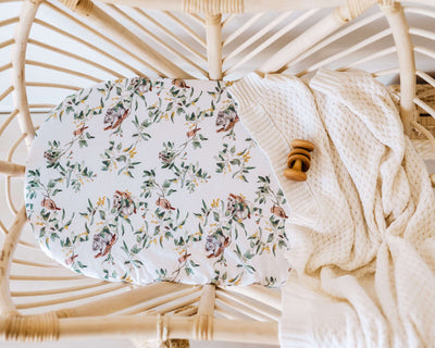 Snuggle Hunny Kids - Bassinet Fitted Sheet / Change Pad Cover - Eucalypt