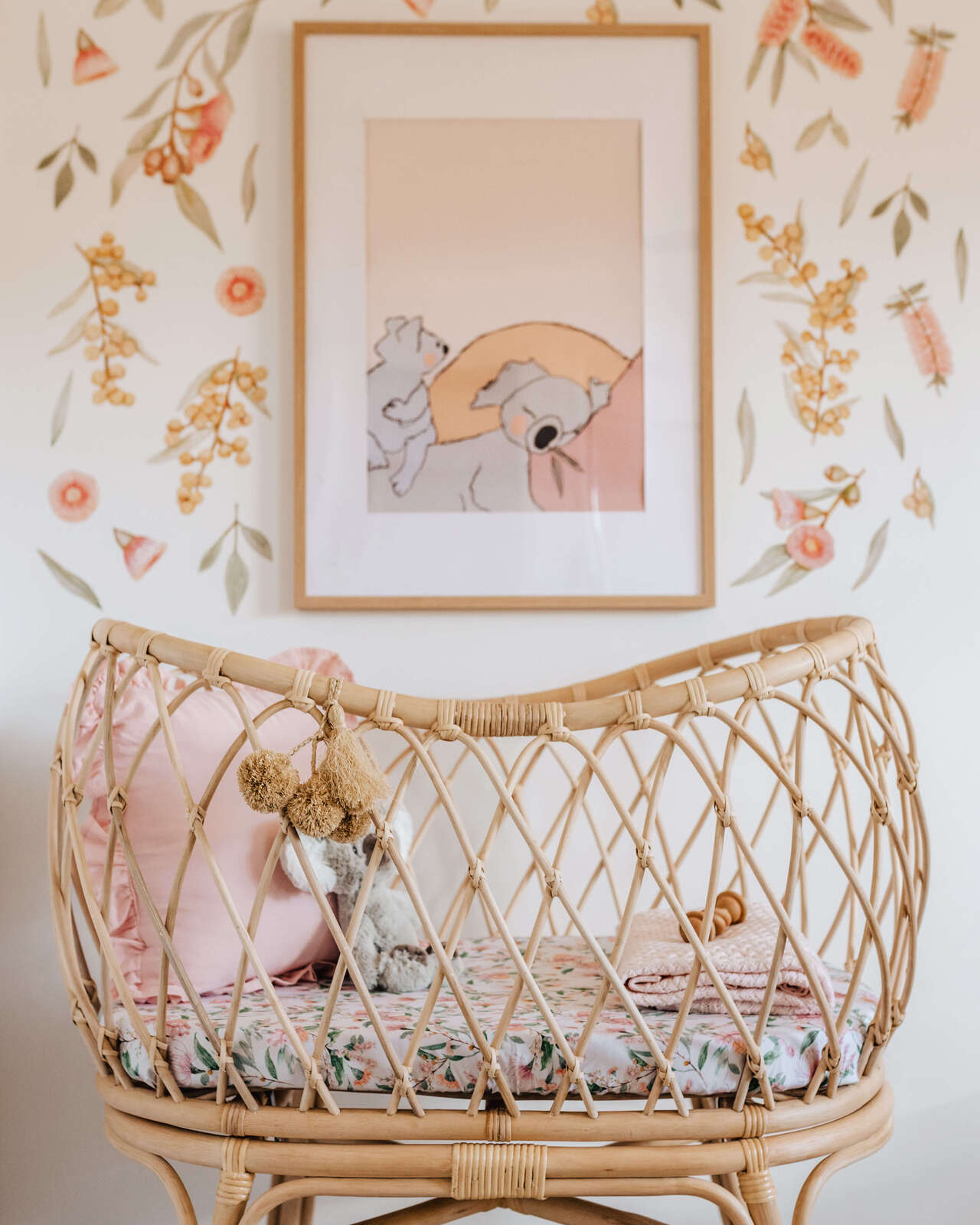 Snuggle Hunny Kids - Cotton Muslin Bassinet Sheet - Wattle