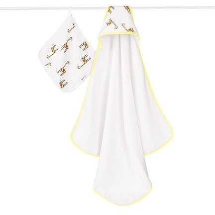 Aden and Anais - Towel and Wash Cloth Set - Jungle Jam - Bath - Aden and Anais - Afterpay - Zippay Carry Them Close