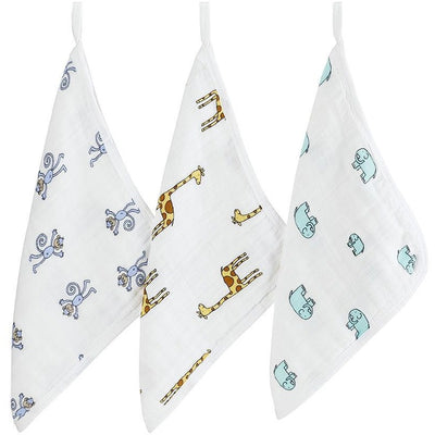 Aden and Anais - Wash Cloth Set - Jungle Jam - Bath - Aden and Anais - Afterpay - Zippay Carry Them Close