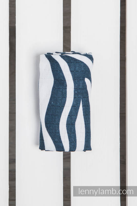 Lenny Lamb - Small Muslin Bamboo Square - Zebra