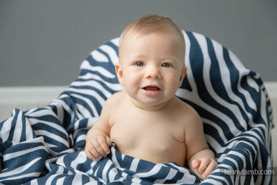 Lenny Lamb - Small Muslin Bamboo Square - Zebra