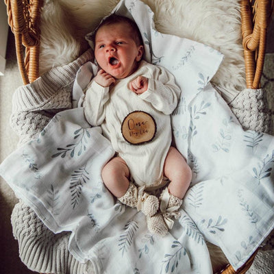 Snuggle Hunny Kids - Organic Muslin Wrap - Wild Fern