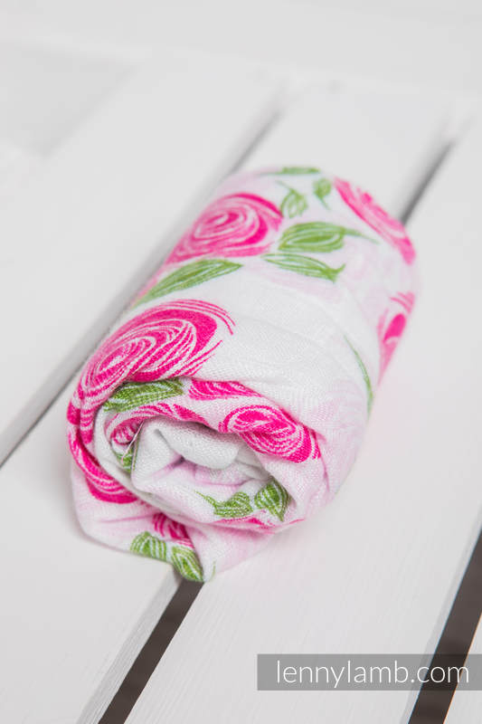 Lenny Lamb - Small Muslin Bamboo Square - Rose Blossom
