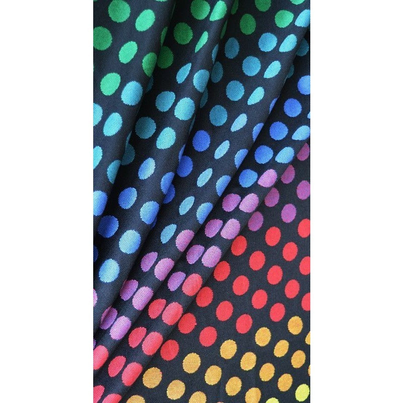 Kokadi Ring Sling - Black Rainbow Dots - Ring Sling - Kokadi - Afterpay - Zippay Carry Them Close