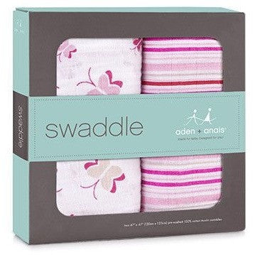 Aden and Anais - Swaddle - Princess Posie (2 set) - swaddle - Aden and Anais - Afterpay - Zippay Carry Them Close