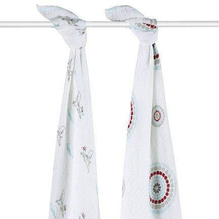 Aden and Anais - Swaddle Blanket - Liam the brave (2 set) - swaddle - Aden and Anais - Afterpay - Zippay Carry Them Close