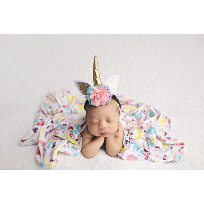 Bamboo Baby Swaddle Set - Magical Unicorn - Swaddle - Posh Peanut - Afterpay - Zippay Carry Them Close