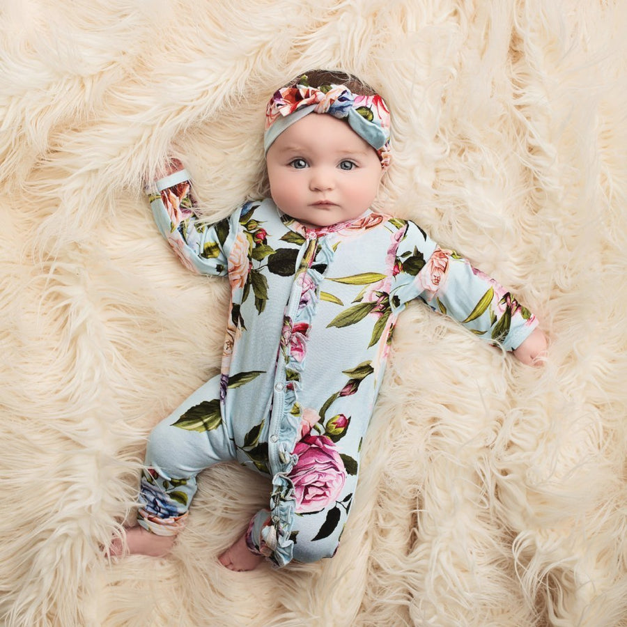 Posh Peanut Bamboo Romper - Country Rose