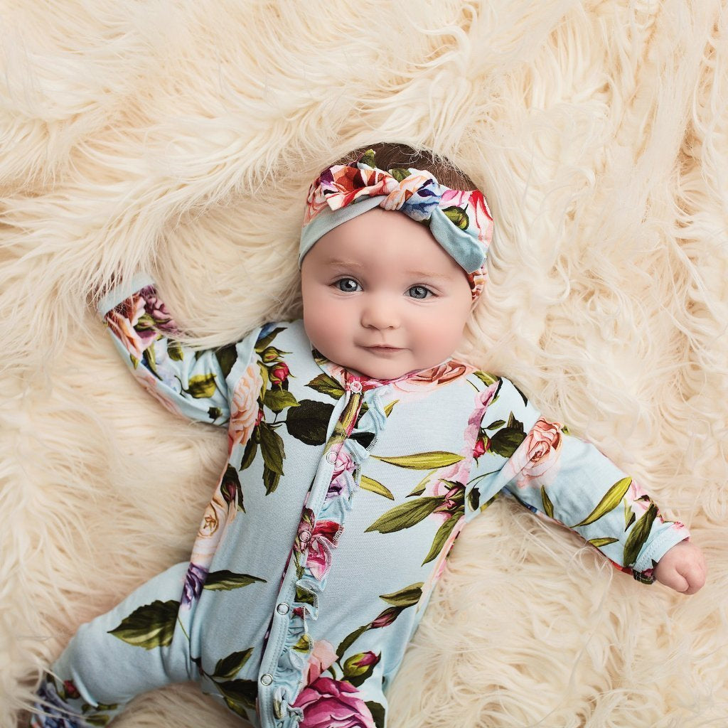 Posh Peanut Bamboo Romper - Country Rose
