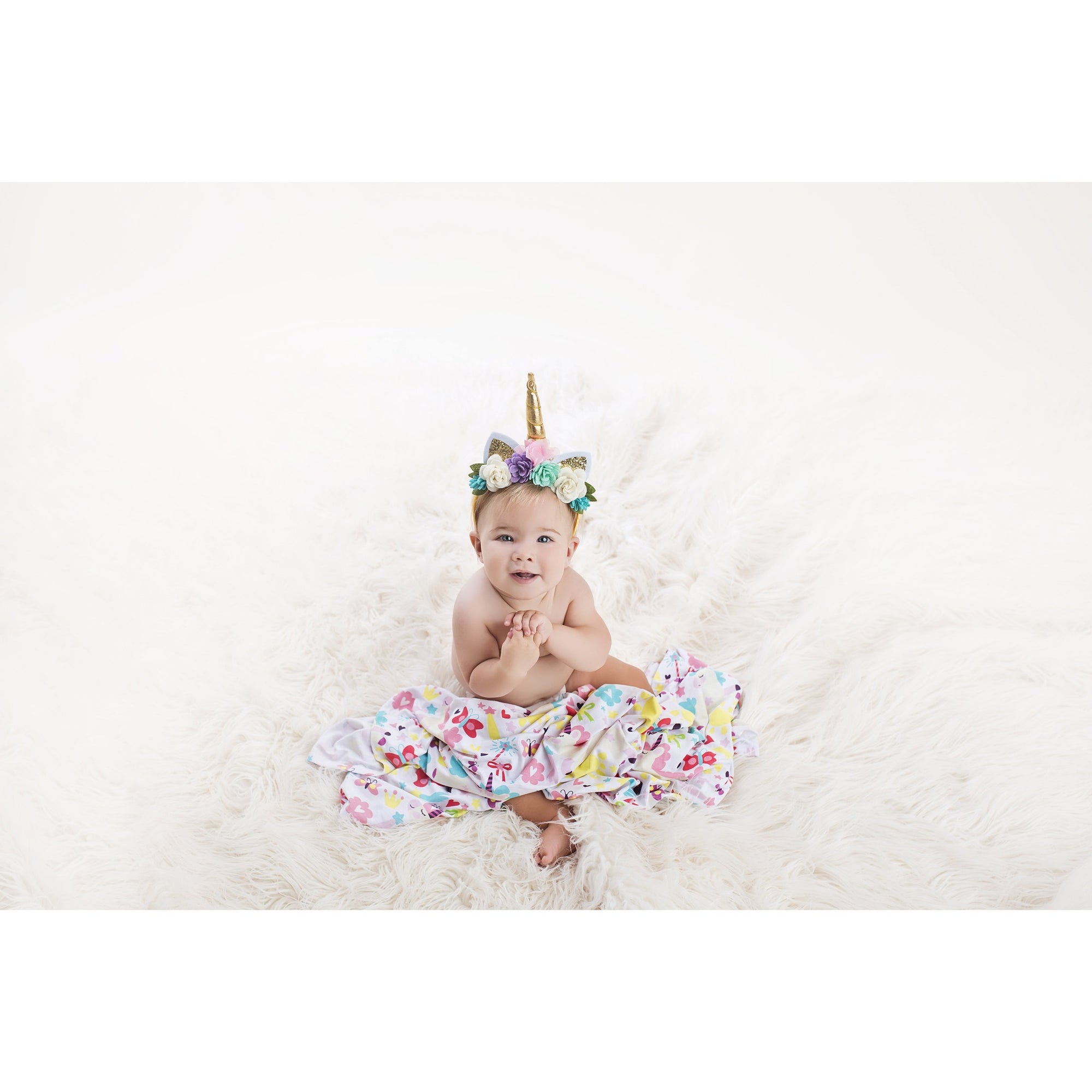 Bamboo Baby Swaddle Set - Magical Unicorn - Swaddle - Posh Peanut - Afterpay - Zippay Carry Them Close