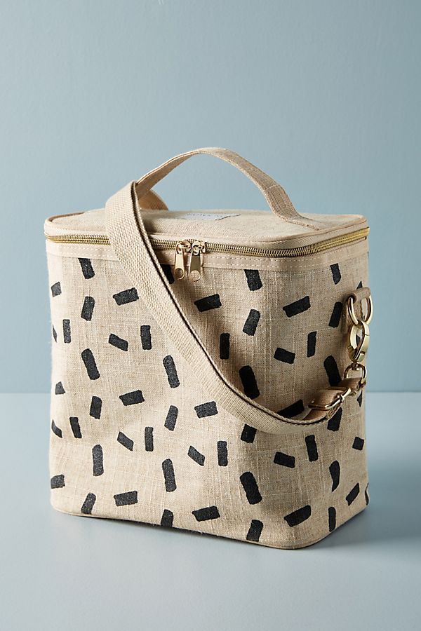 SoYoung - Large Insulated Cooler Bag - Linen Block