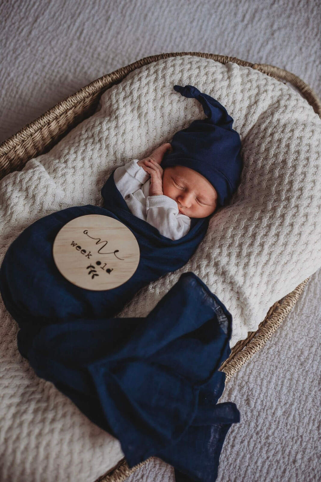 Snuggle Hunny Kids - Organic Muslin Wrap - Navy